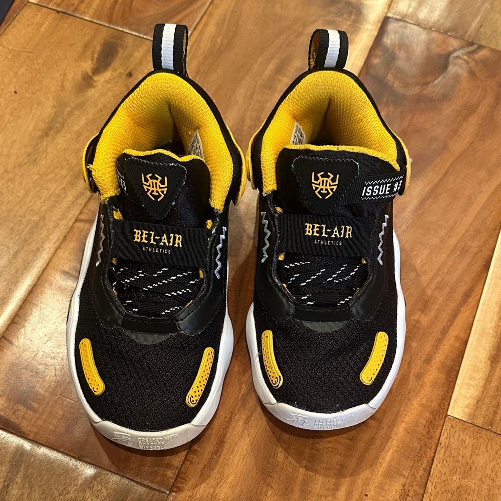 adidas Donovan Mitchell Kids Sneakers - Black and Yellow